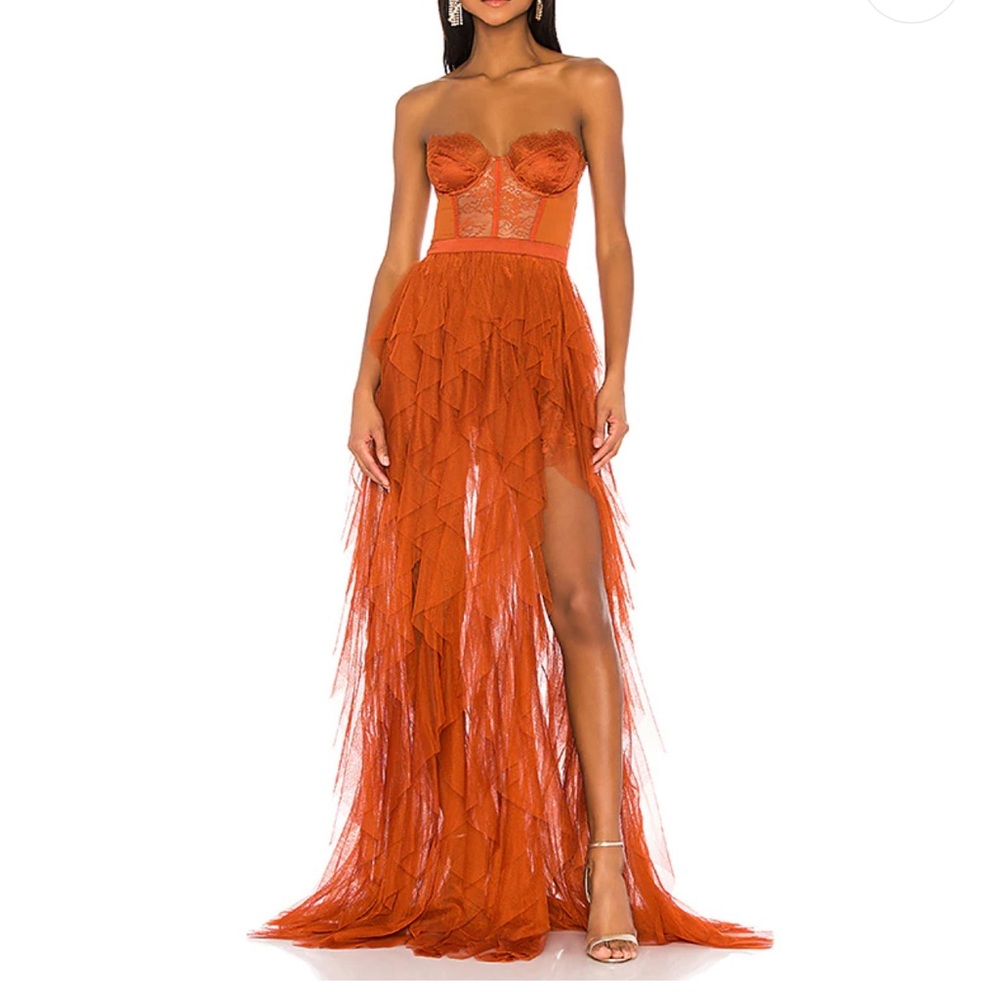For Love & Lemons Bustier Gown XS